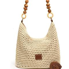 Seaside Holiday Beach Woven Bag Women Knitted Handbag Large Capacity tote bag