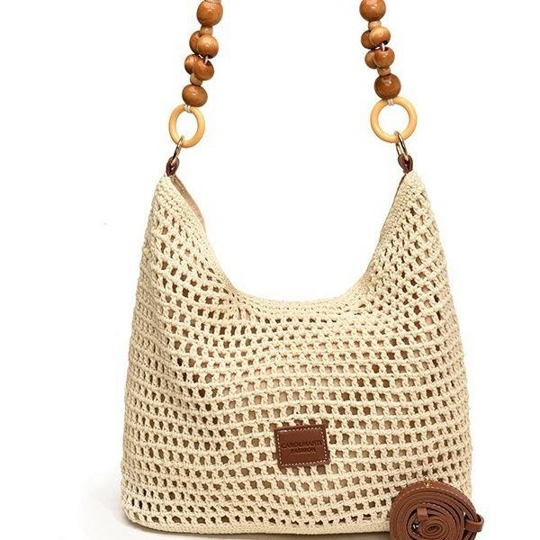 Seaside Holiday Beach Woven Bag Women Knitted Handbag Large Capacity tote bag