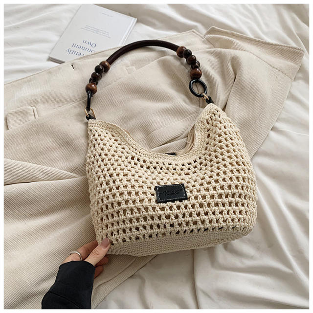 Seaside Holiday Beach Woven Bag Women Knitted Handbag Large Capacity tote bag