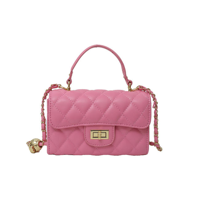 Rhombic Embroidery Small Bag Women's 2025 Spring Portable Square Bag chain bag
