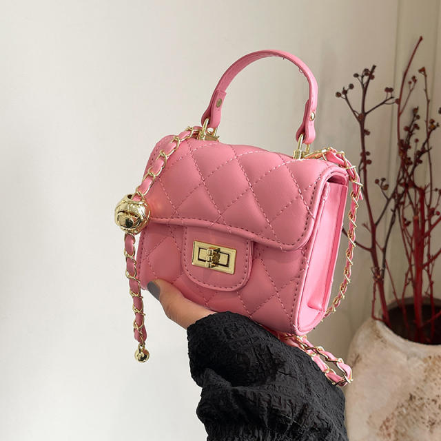 Rhombic Embroidery Small Bag Women's 2025 Spring Portable Square Bag chain bag