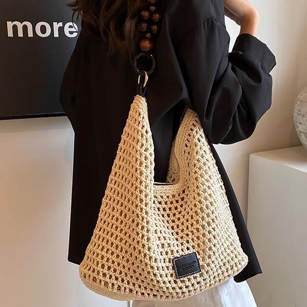 Seaside Holiday Beach Woven Bag Women Knitted Handbag Large Capacity tote bag