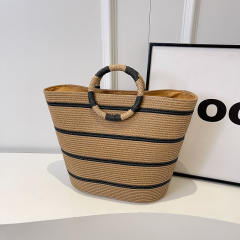 Holiday Style Straw Woven Bag Large Capacity Woven Tote Bag Beach Bag