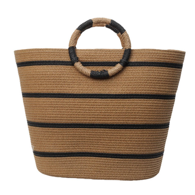 Holiday Style Straw Woven Bag Large Capacity Woven Tote Bag Beach Bag