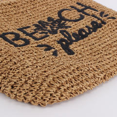 Handmade paper rope woven bag Beach bag