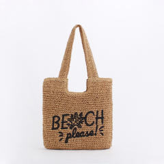 Handmade paper rope woven bag Beach bag