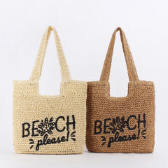 Handmade paper rope woven bag Beach bag