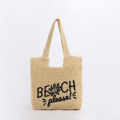 Handmade paper rope woven bag Beach bag