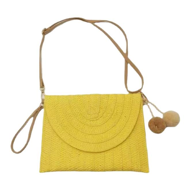 Straw woven bag beach bag leisure women's bag vacation bag straw purse