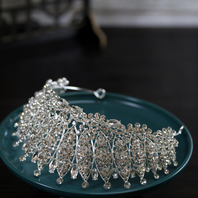 Bridal Wedding Crown Tiara Crystal Diadem Performance Hair Accessories