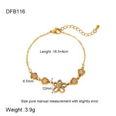 Delicate cubic zircon setting stainless steel bracelet collection tennis bracelet