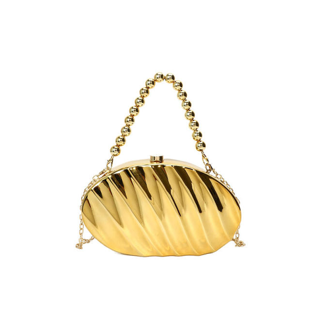 Elegant shell shape acrylic box bag evening bag