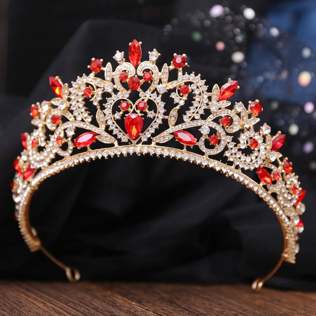 Baroque Crown Alloy Rhinestone Jewelry Bridal Crown International Station Hot Selling Bridal Headwear