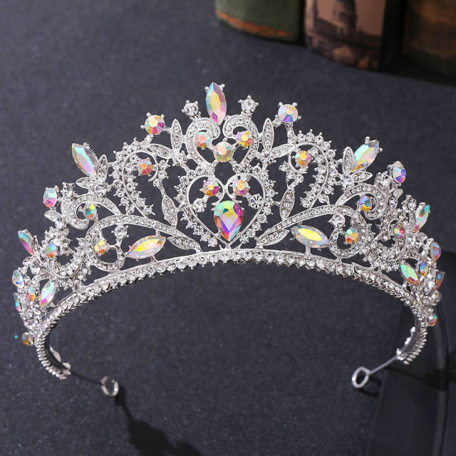 Baroque Crown Alloy Rhinestone Jewelry Bridal Crown International Station Hot Selling Bridal Headwear