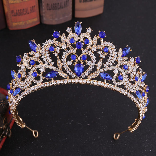 Baroque Crown Alloy Rhinestone Jewelry Bridal Crown International Station Hot Selling Bridal Headwear