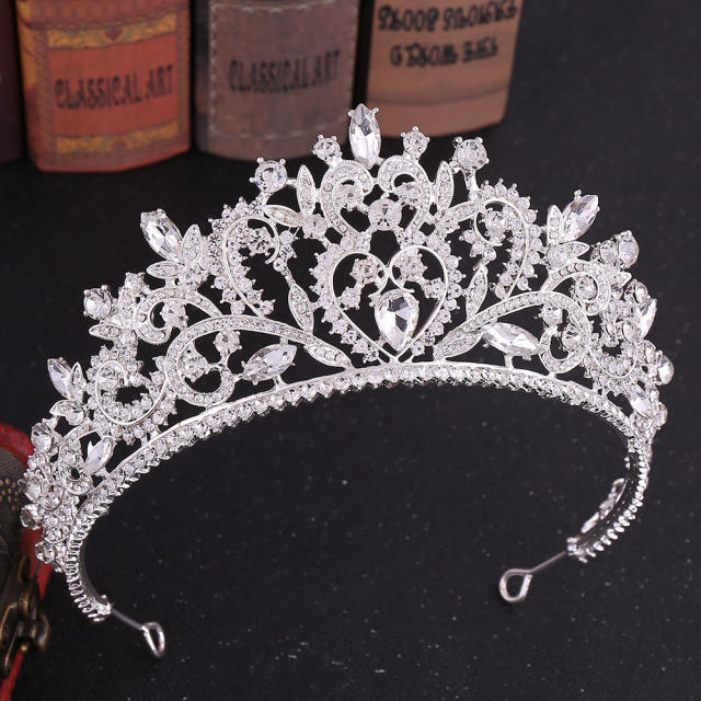 Baroque Crown Alloy Rhinestone Jewelry Bridal Crown International Station Hot Selling Bridal Headwear