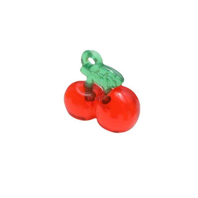 Small fresh sweet fruit strawberry cherry resin pendant diy Handmade Jewelry 1pcs price
