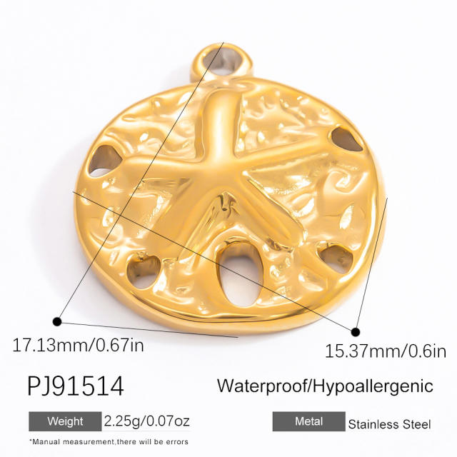 DIY accessory stainless steel heart block multi element pendant for necklace bracelet