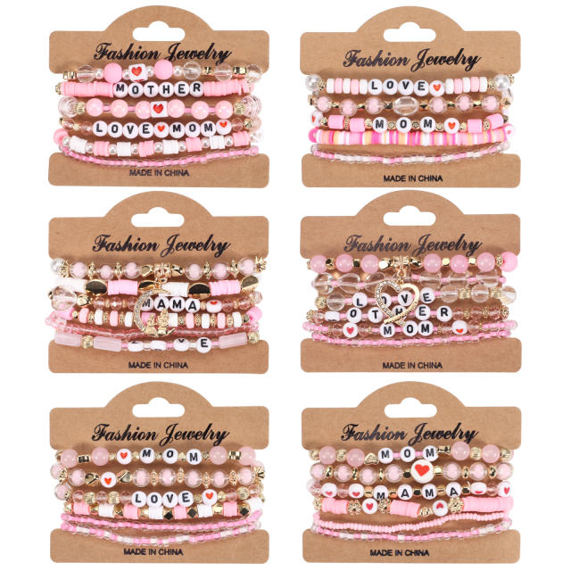 Mother's Day Bracelet Multi-layer Beaded Bracelet