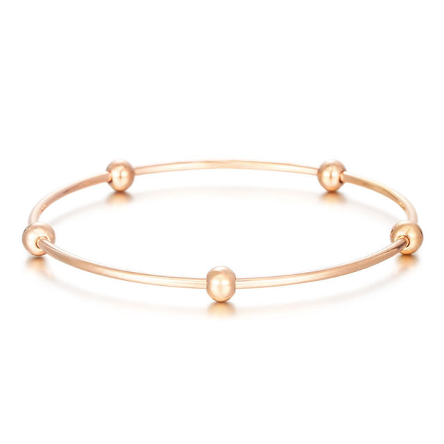 Stainless steel coil ball bracelet minimalist personality titanium steel ball bracelet diy bracelet 3pcs price