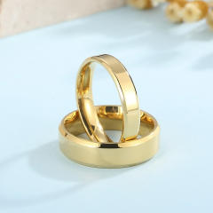 Korean Style Stainless Steel Couple Ring Titanium Steel Ring Gossy Couple Ring Engraving Lover Jewelry