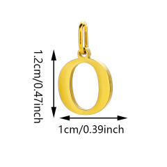 No-fading stainless steel pendant initial letter charm for necklace bracelet jewelry
