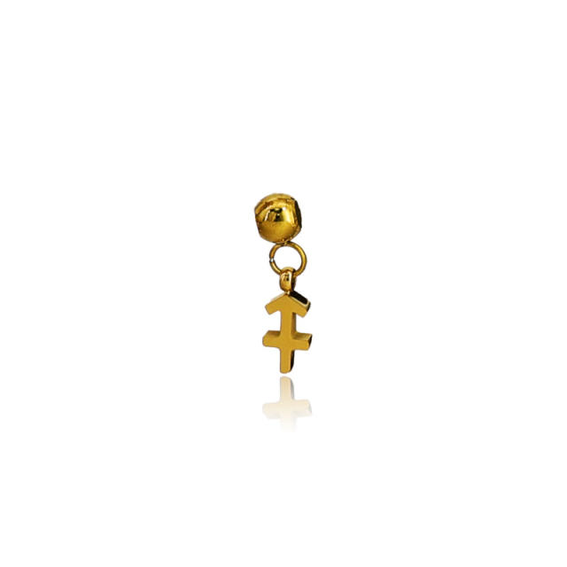 Stainless Steel zodiac Mini DIY Pendant Single Pendant