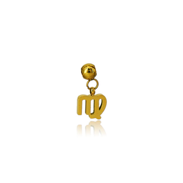 Stainless Steel zodiac Mini DIY Pendant Single Pendant