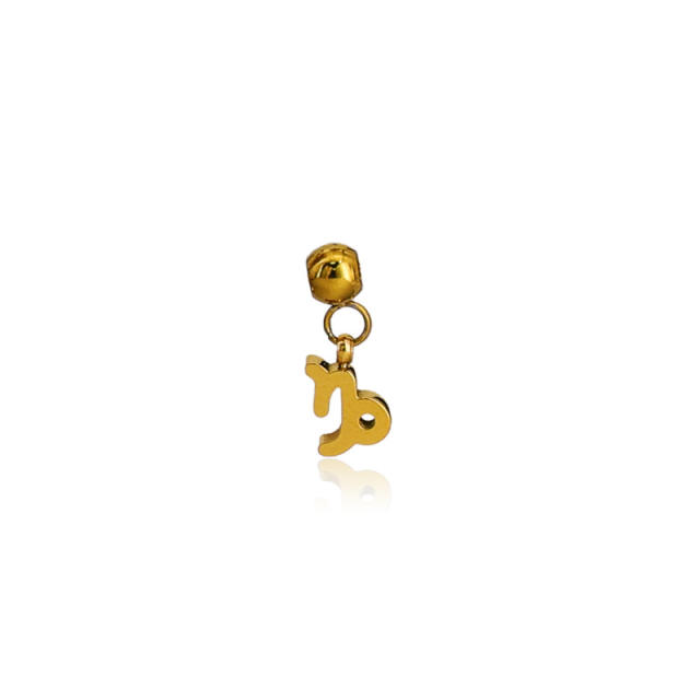 Stainless Steel zodiac Mini DIY Pendant Single Pendant