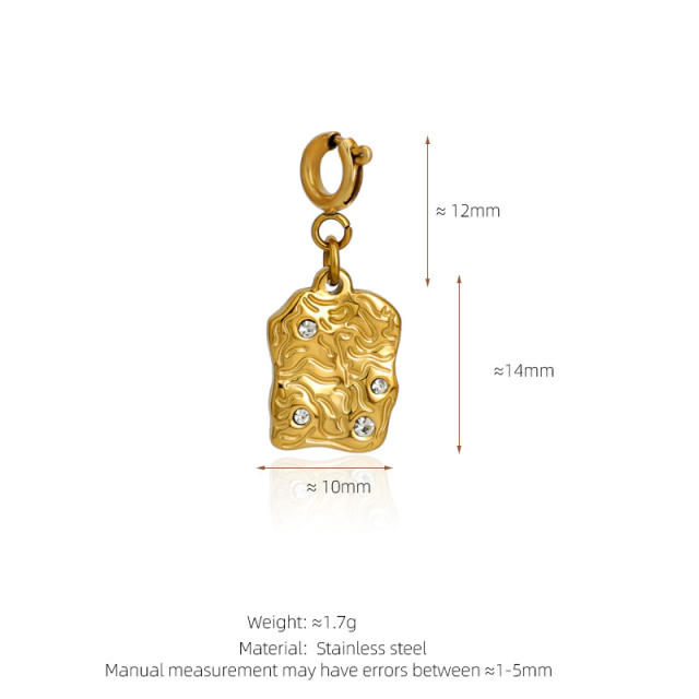 Stainless Steel Marine Life Starfish Shell Conch Love Cross DIY Pendant Single Pendant Necklace Accessories