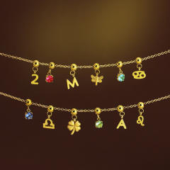 Stainless Steel zodiac Mini DIY Pendant Single Pendant