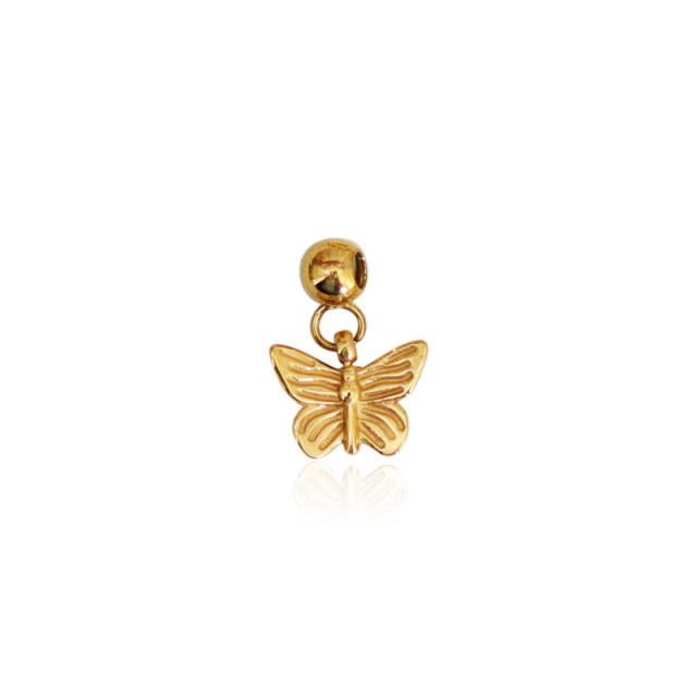 Stainless Steel Mini Flower Butterfly Five-pointed Star Love Pendant