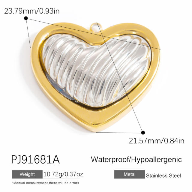 Titanium steel diy jewelry accessories mix color love heart flower pendant stainless steel pendant