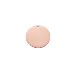 Real Mirror Stainless Steel Jewelry Accessories Diy Round Pendant Engraveable Non-fading Pendant