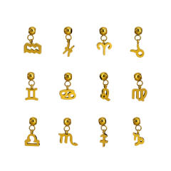 Stainless Steel zodiac Mini DIY Pendant Single Pendant
