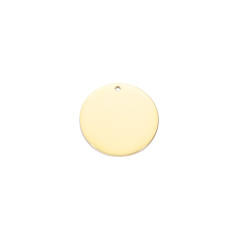 Real Mirror Stainless Steel Jewelry Accessories Diy Round Pendant Engraveable Non-fading Pendant