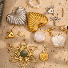Stainless steel plated 18K gold angel key love jewelry accessories