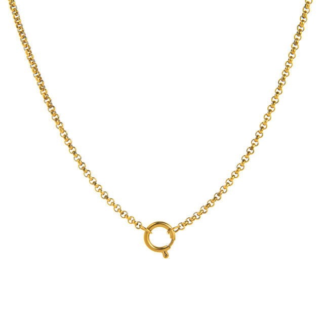 DIY Fruit Butterfly Pendant Necklace Copper Plated 18K Gold