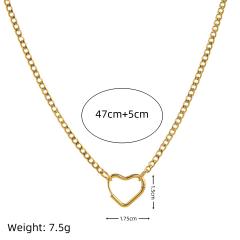 Stainless Steel DIY Pearl Shell Pendant Necklace Vacuum Plating 18K Gold