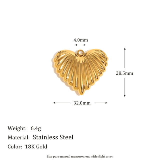 Stainless steel plated 18K gold angel key love jewelry accessories