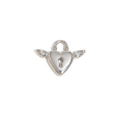 Stainless steel plated 18K gold angel key love jewelry accessories