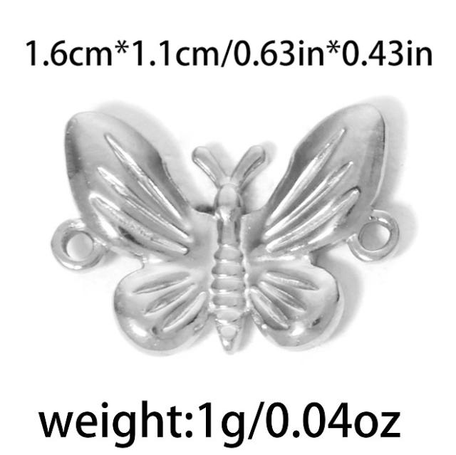 304 stainless steel geometric exquisite small flower sun fishtail gourd star  diy jewelry pendant