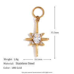 Eight-pointed star pendant
