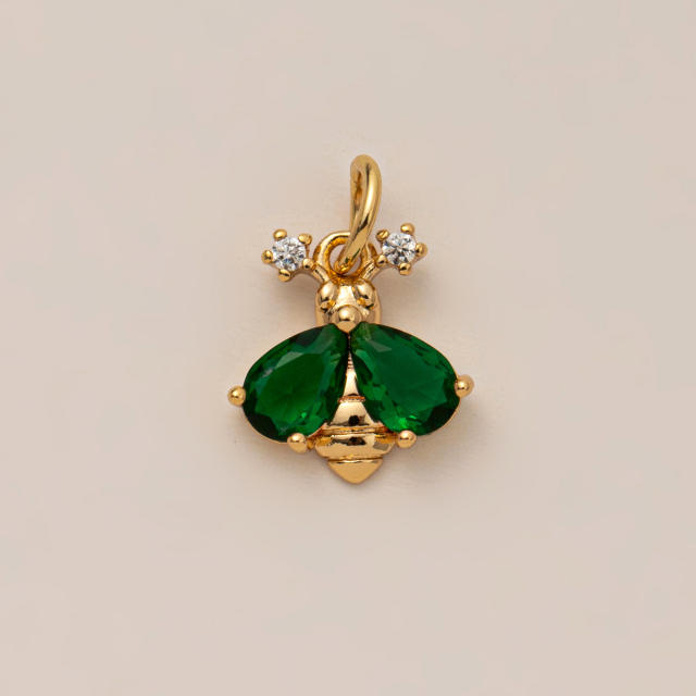 DIY Fruit Butterfly Pendant Necklace Copper Plated 18K Gold