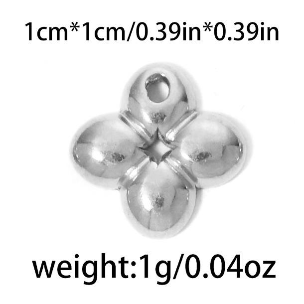 304 stainless steel geometric exquisite small flower sun fishtail gourd star  diy jewelry pendant