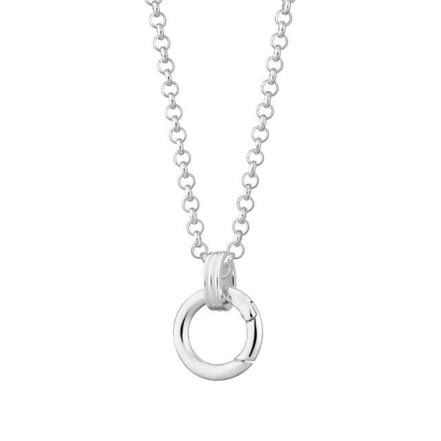 Stainless Steel DIY Pearl Shell Pendant Necklace Vacuum Plating 18K Gold