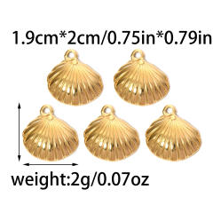 304 stainless steel ocean wind shell jewelry diy accessories