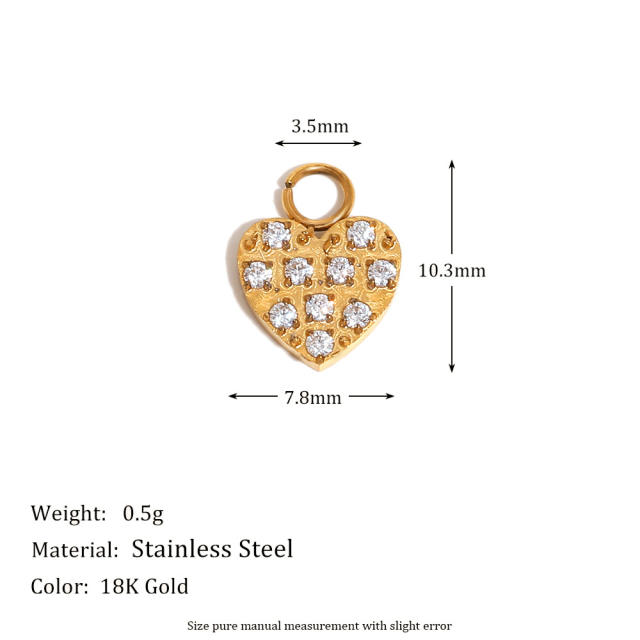 Stainless steel plated 18K gold angel key love jewelry accessories