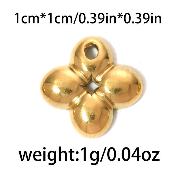 304 stainless steel geometric exquisite small flower sun fishtail gourd star  diy jewelry pendant