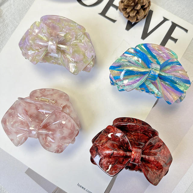 Korean Style Bow Grab Clip Fashion Heavy Industry Hair claw clips